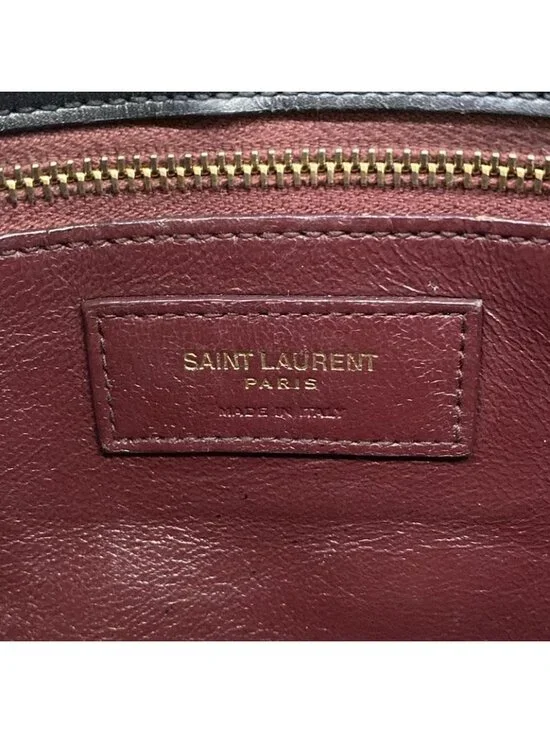 Saint Laurent Paris Shoulder Bag Cassandra Black Chain Leather - Picture 8 of 15